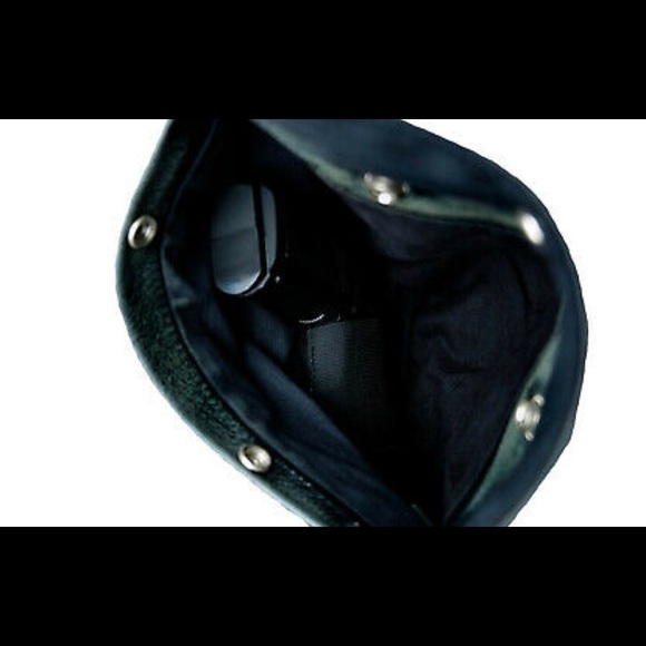 Men's White Stitched Paisley Club Leather Vest Motorcycle Biker Concealed Carry - Picture 4 of 6